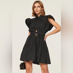 Derek Lam Dress Ruffle Mini Wrap Dress Size 2